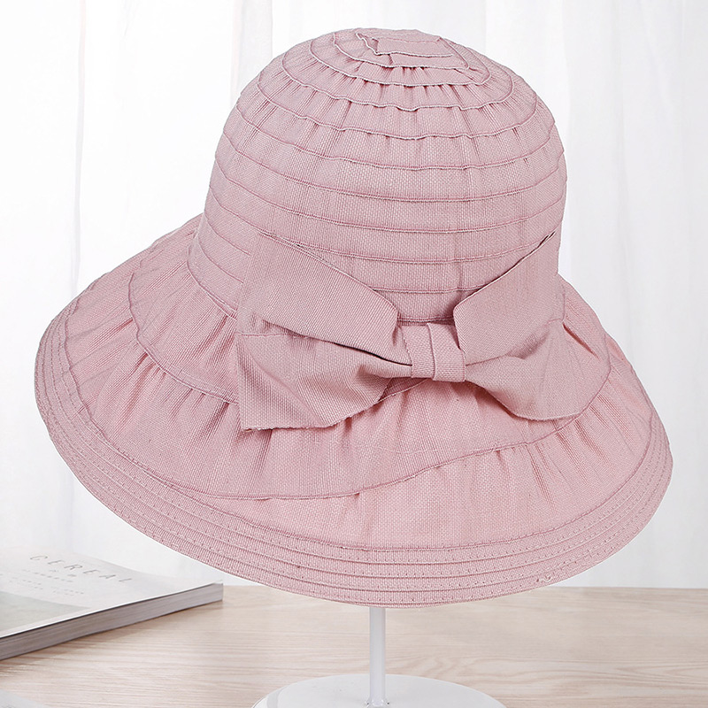 Fashion Plum Red Bowknot Shape Decorated Hat,Sun Hats