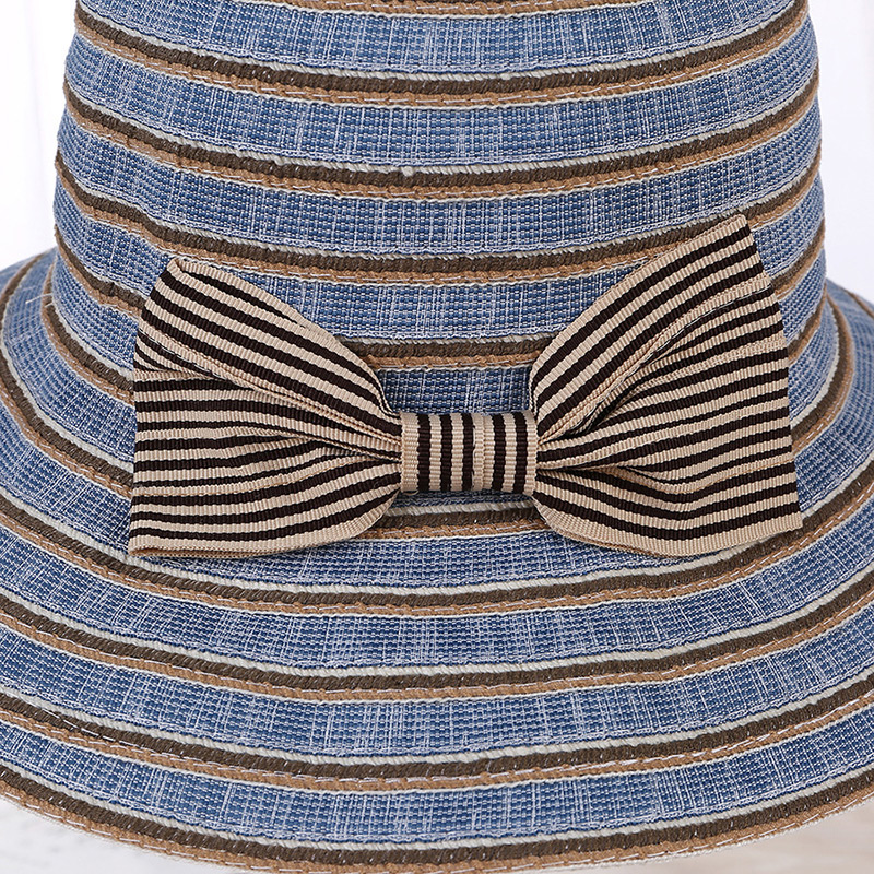 Fashion Gray Strip Shape Decorated Hat,Sun Hats