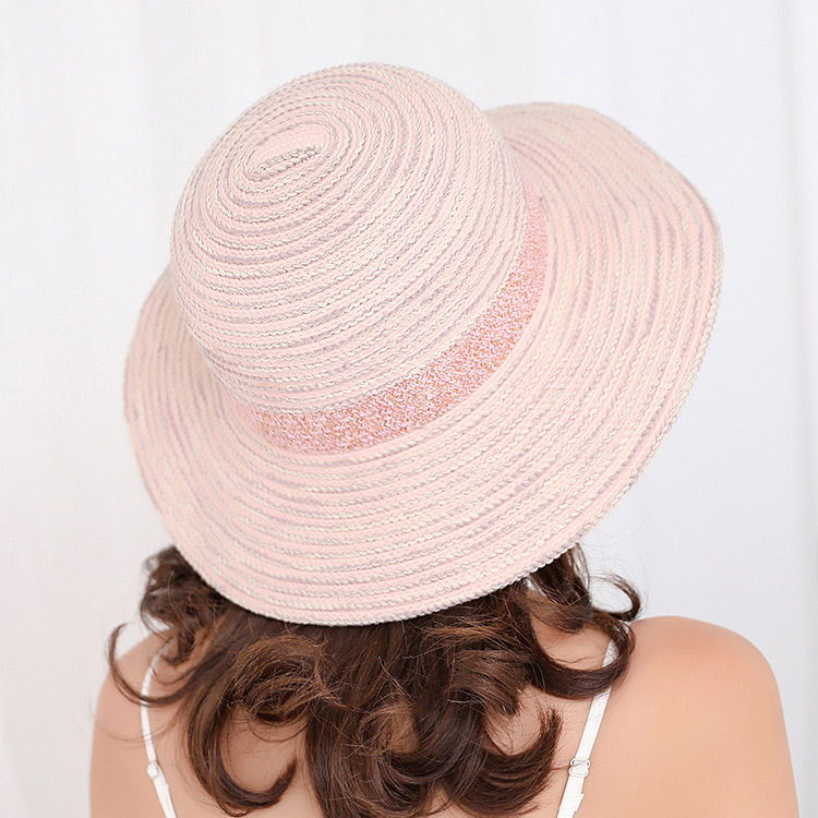 Fashion Khaki Strip Shape Decorated Hat,Sun Hats