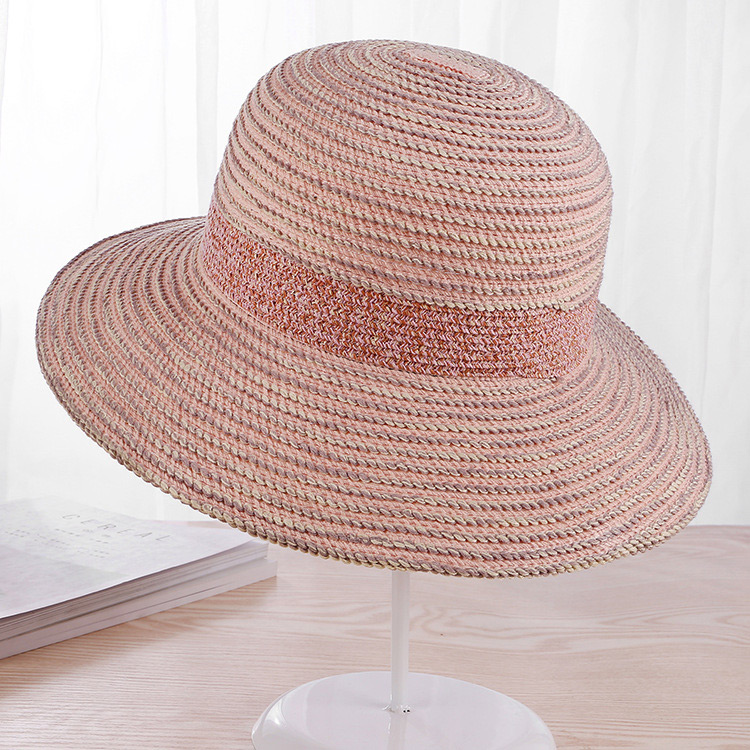Fashion Blue Strip Shape Decorated Hat,Sun Hats