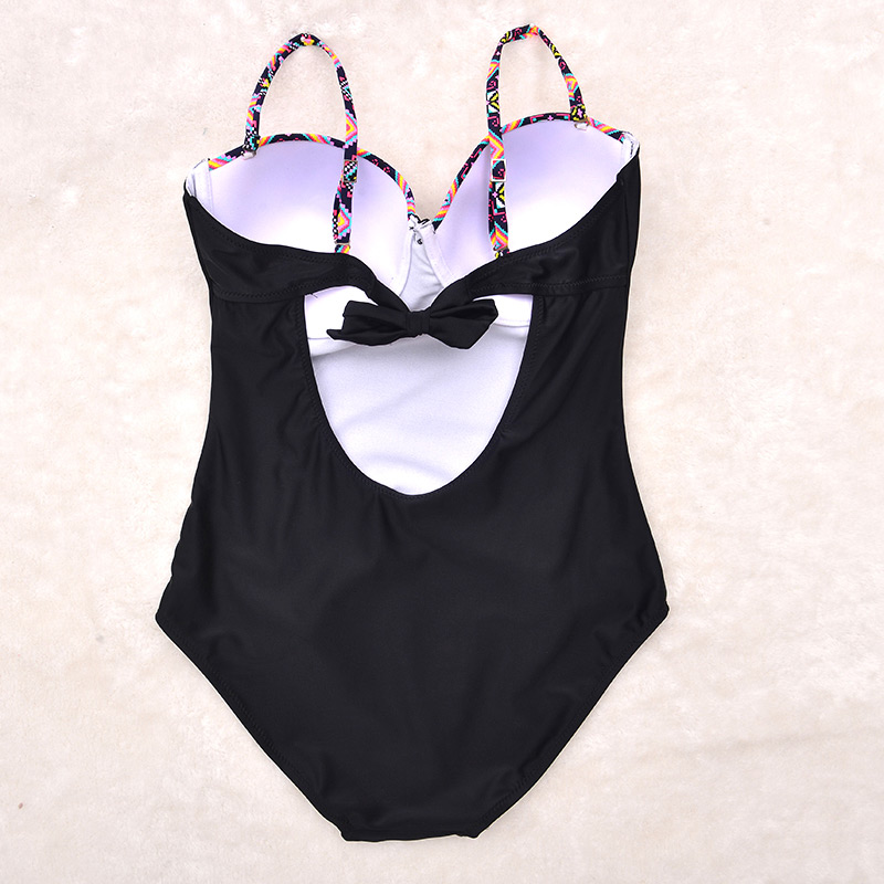 Sexy Black Tassel Decorated Suspender Swimwear,One Pieces