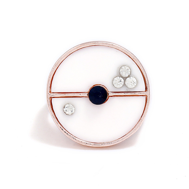 Fashion White Round Shape Decorated Ring,Fashion Rings