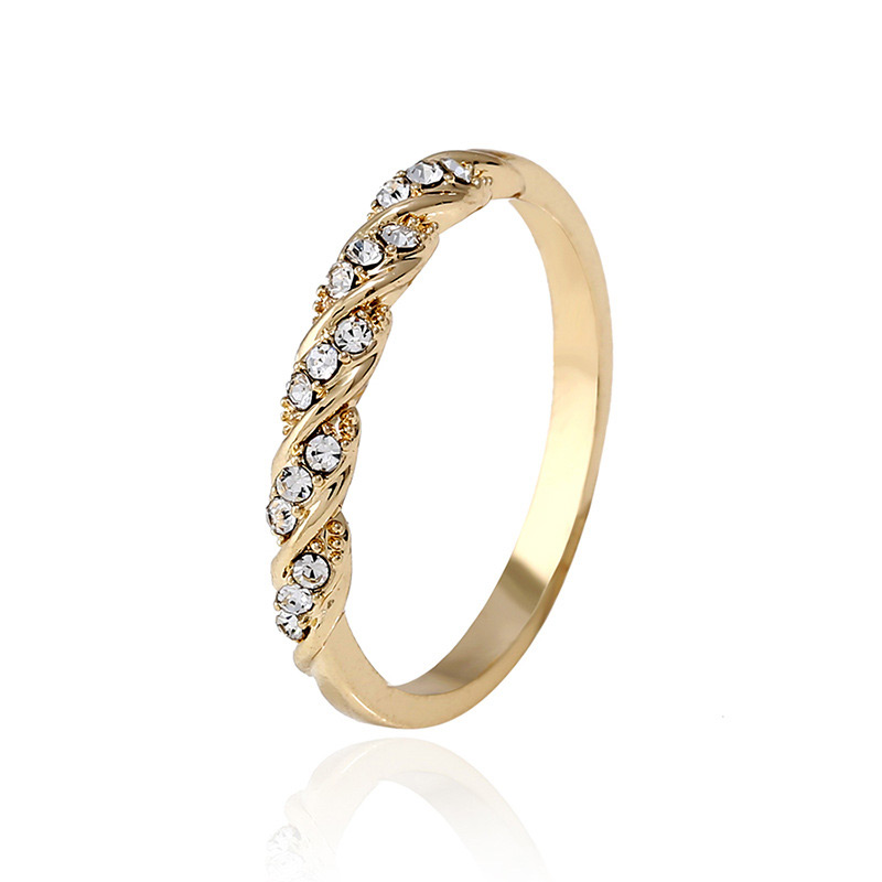 Fashion Gold Color Full Diamond Decorated Ring,Fashion Rings