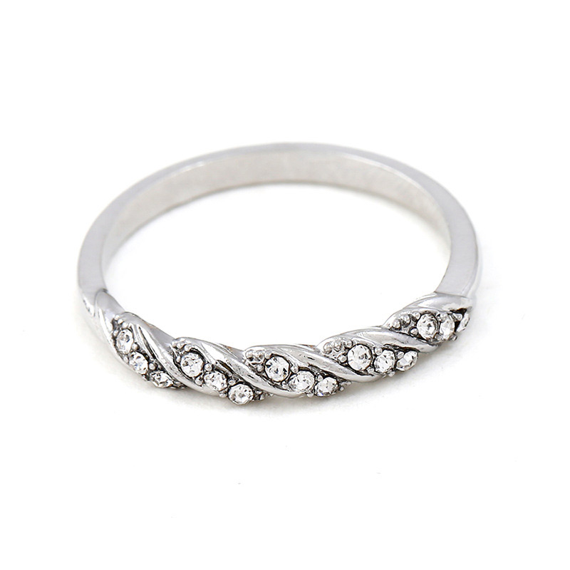 Fashion Silver Color Full Diamond Decorated Ring,Fashion Rings