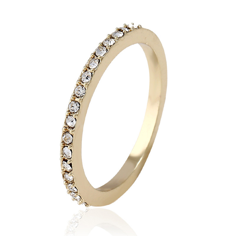 Fashion Silver Color Full Diamond Decorated Simple Ring,Fashion Rings