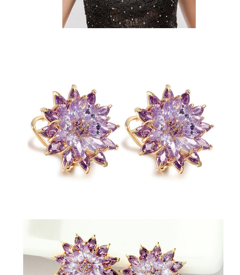 Fashion Silver Color Flower Shape Design Earrings,Stud Earrings