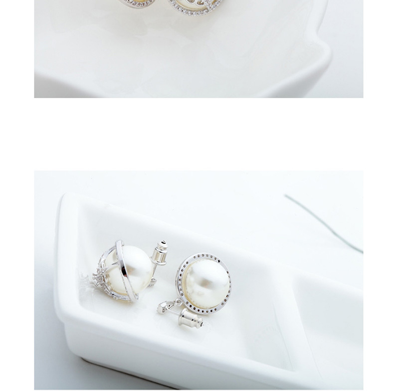 Fashion Silver Color Round Shape Design Flower Earrings,Drop Earrings