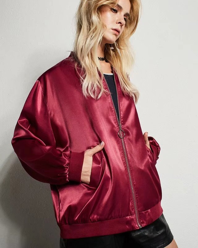 Fashion Claret-red Pure Color Decorated Coat,Coat-Jacket