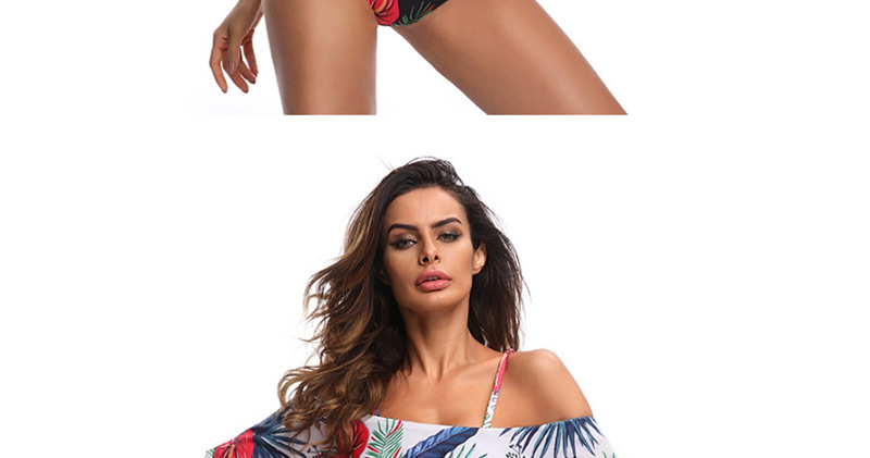 Sexy Multi-color Off-the- Shoulder Decorated Swimwear,One Pieces