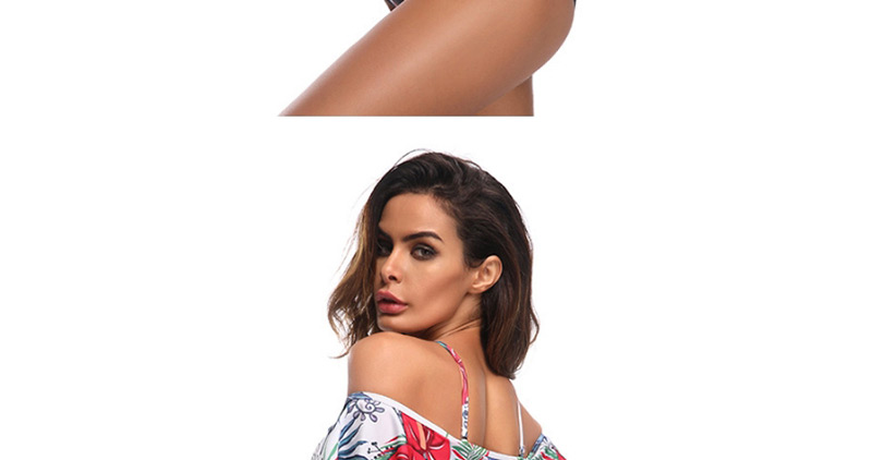 Sexy Multi-color Off-the- Shoulder Decorated Swimwear,One Pieces