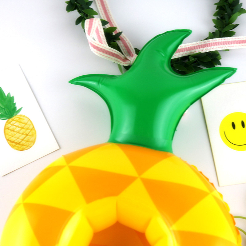 Fashion Yellow Pineapple Shape Decorated Cup Holder,Beach accessories