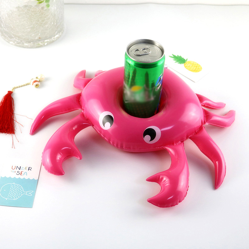 Fashion Plum Red Crab Shape Decorated Cup Holder,Beach accessories