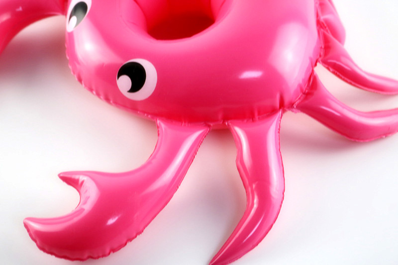 Fashion Plum Red Crab Shape Decorated Cup Holder,Beach accessories