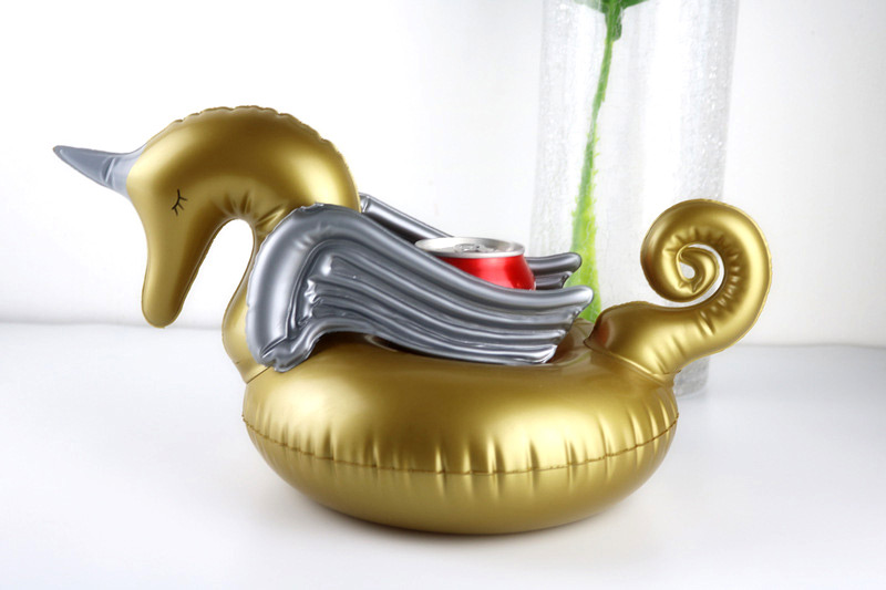 Fashion Gold Color Unicorn Shape Decorated Cup Holder,Beach accessories