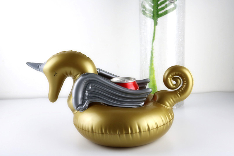 Fashion Gold Color Unicorn Shape Decorated Cup Holder,Beach accessories
