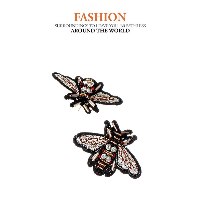 Fashion Black Bee Shape Decorated Earrings,Stud Earrings