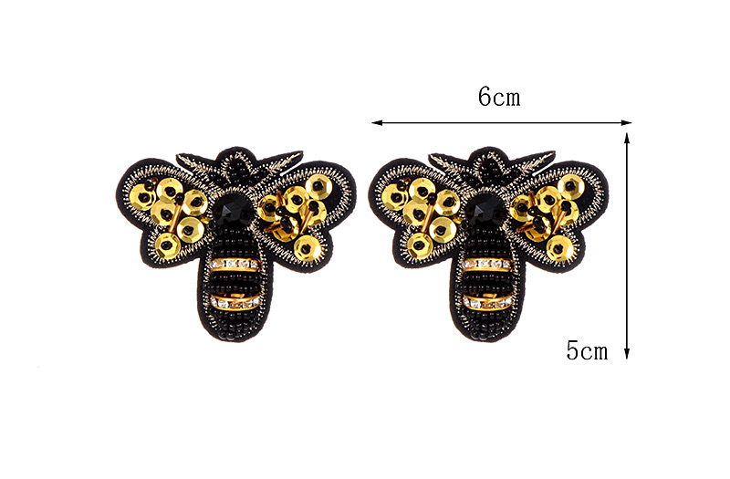 Fashion Yellow Bee Shape Decorated Earrings,Stud Earrings