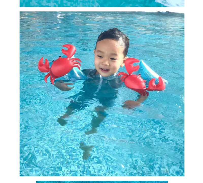 Fashion Red Crab Shape Decorated Children Swimming Arm Ring,Swim Rings