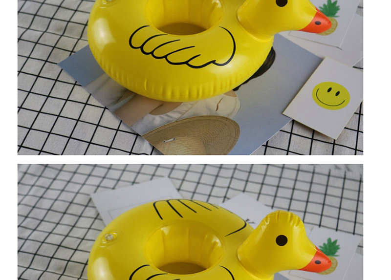 Fashion Yellow Duck Shape Decorated Cup Holder,Beach accessories