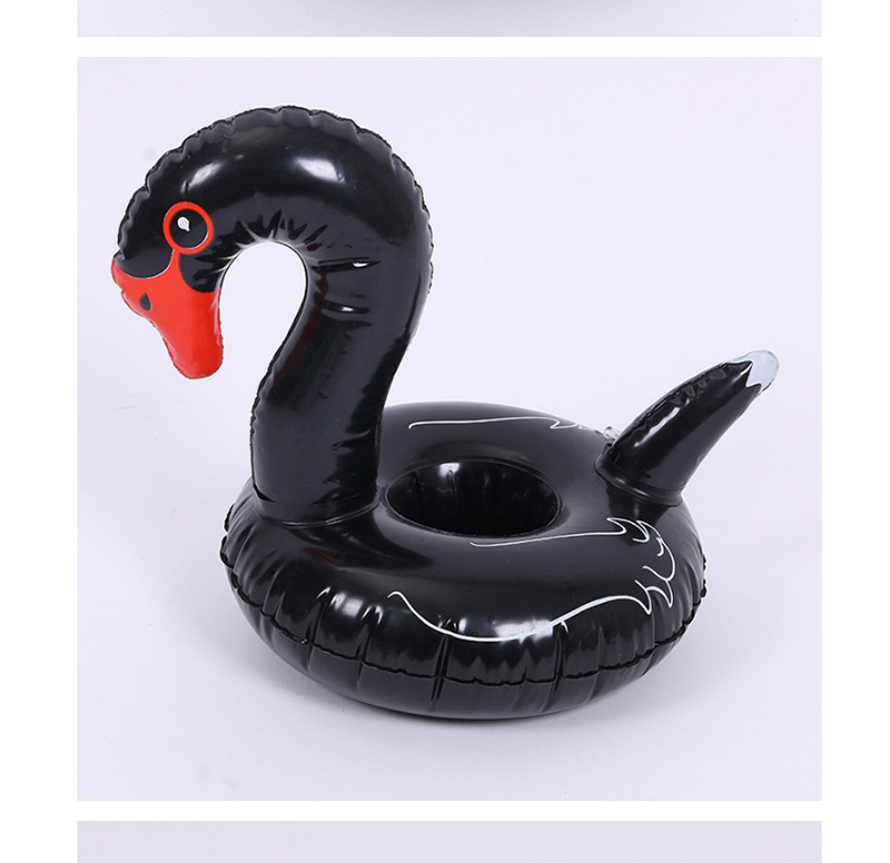 Fashion Black Swan Shape Decorated Cup Holder,Swim Rings