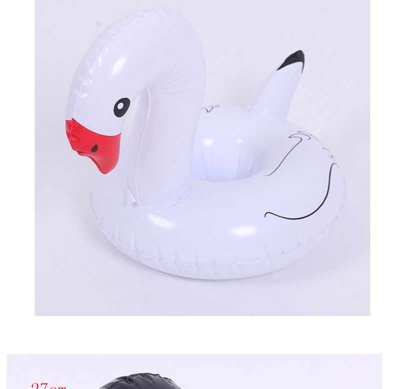 Fashion White Swan Shape Decorated Cup Holder,Beach accessories