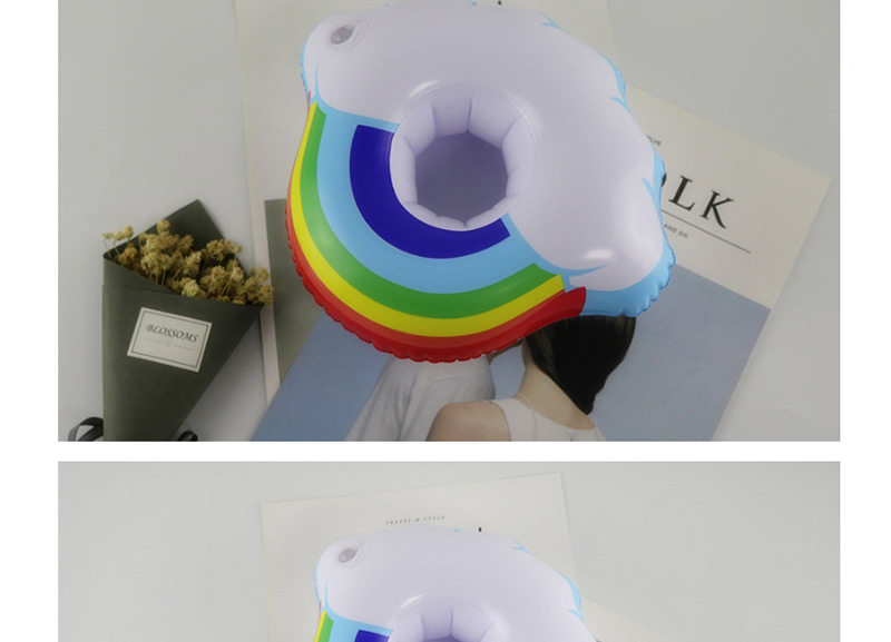 Fashion Multi-color Rainbow Shape Decorated Cup Holder,Beach accessories