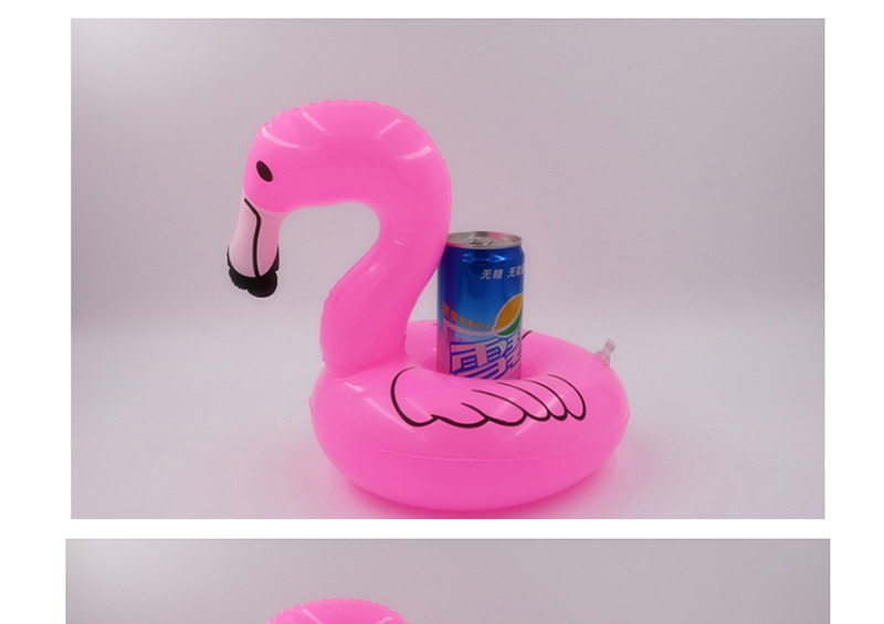 Fashion Plum Red Flamingo Shape Decorated Cup Holder,Beach accessories