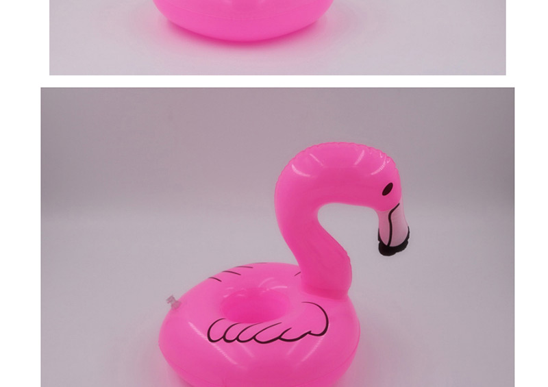 Fashion Plum Red Flamingo Shape Decorated Cup Holder,Beach accessories
