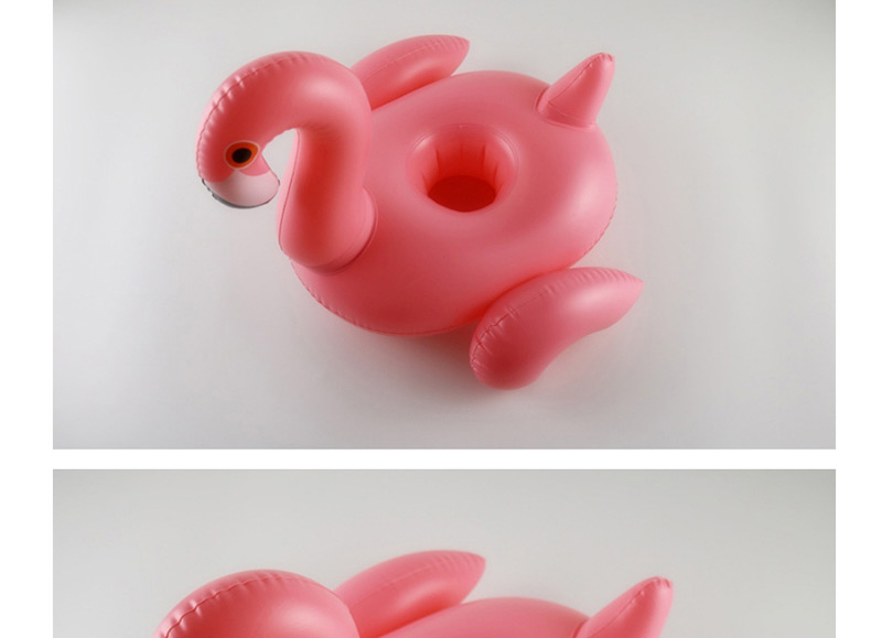 Fashion Pink Flamingo Shape Decorated Cup Holder,Swim Rings