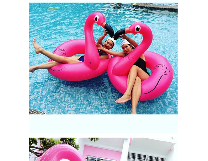 Fashion Plum Red Flamingo Shape Decorated Life-saving Ring,Swim Rings