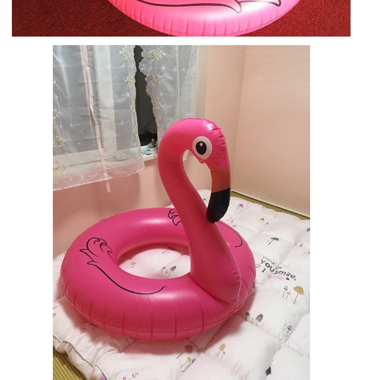 Fashion Plum Red Flamingo Shape Decorated Life-saving Ring,Swim Rings