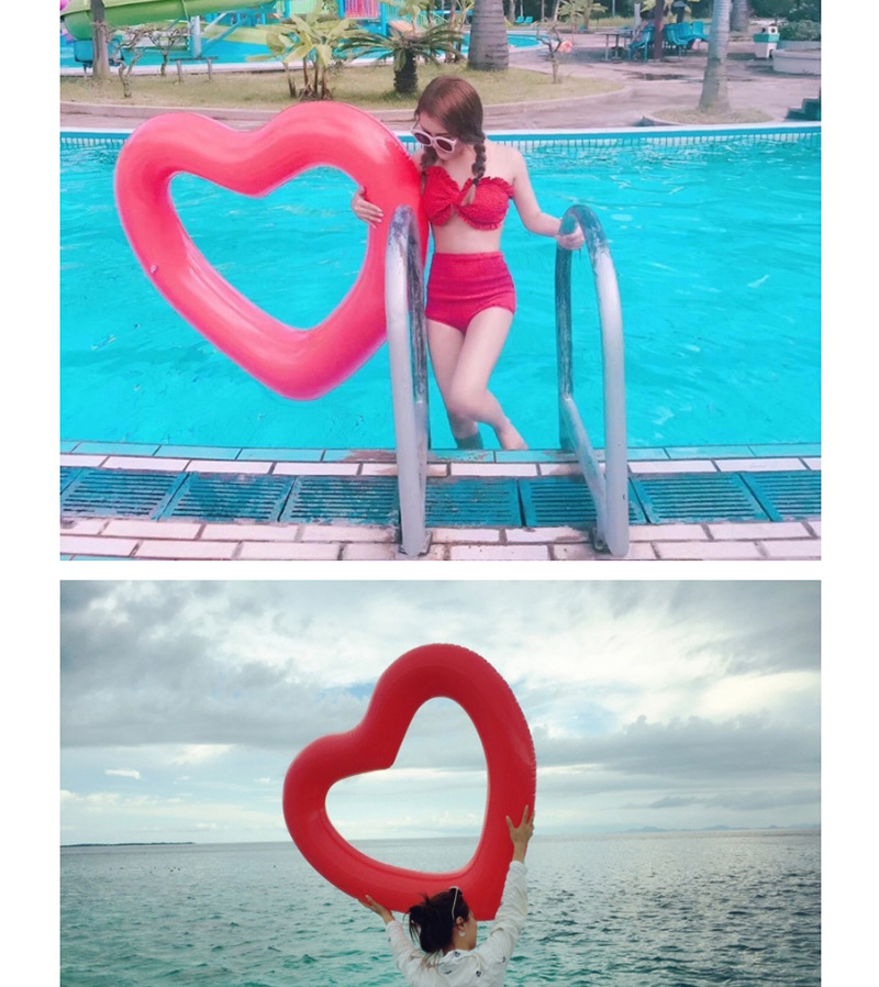 Fashion Pink Heart Shape Decorated Swimming Ring,Swim Rings