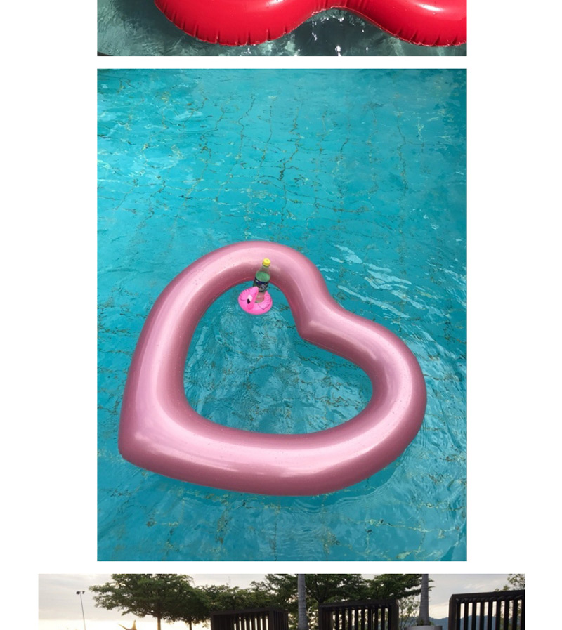 Fashion Pink Heart Shape Decorated Swimming Ring,Swim Rings