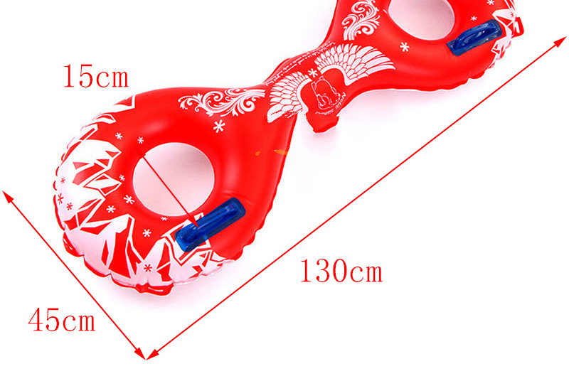 Fashion Red Flower Pattern Decorated Swimming Ring,Swim Rings