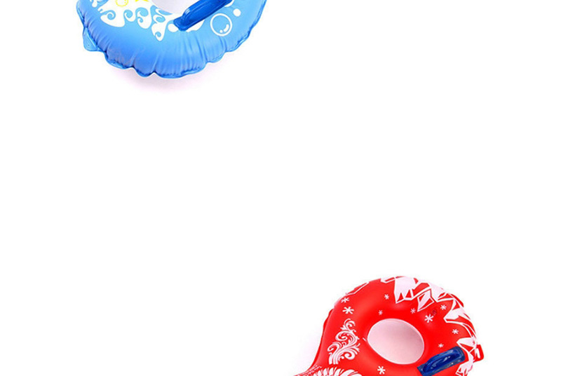 Fashion Blue Flower Pattern Decorated Swimming Ring,Swim Rings