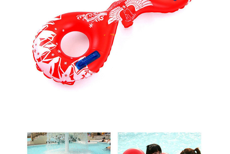 Fashion Red Flower Pattern Decorated Swimming Ring,Swim Rings