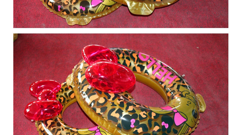 Fashion Yellow Leopard Shape Decorated Swimming Ring(90),Swim Rings
