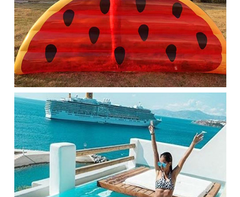 Fashion Red Watermelon Shape Decorated Floating Row(185x70),Swim Rings