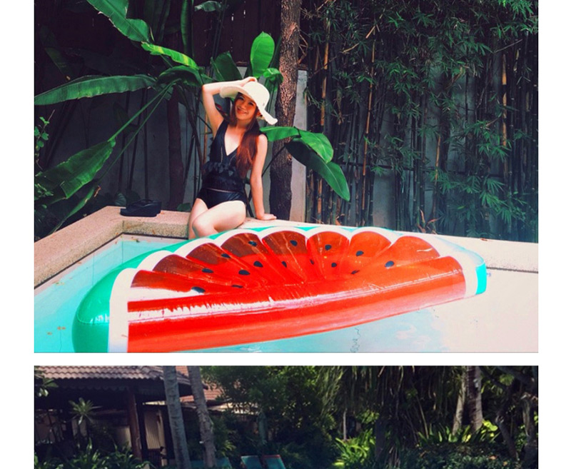 Fashion Red Watermelon Shape Decorated Floating Row(185x70),Swim Rings