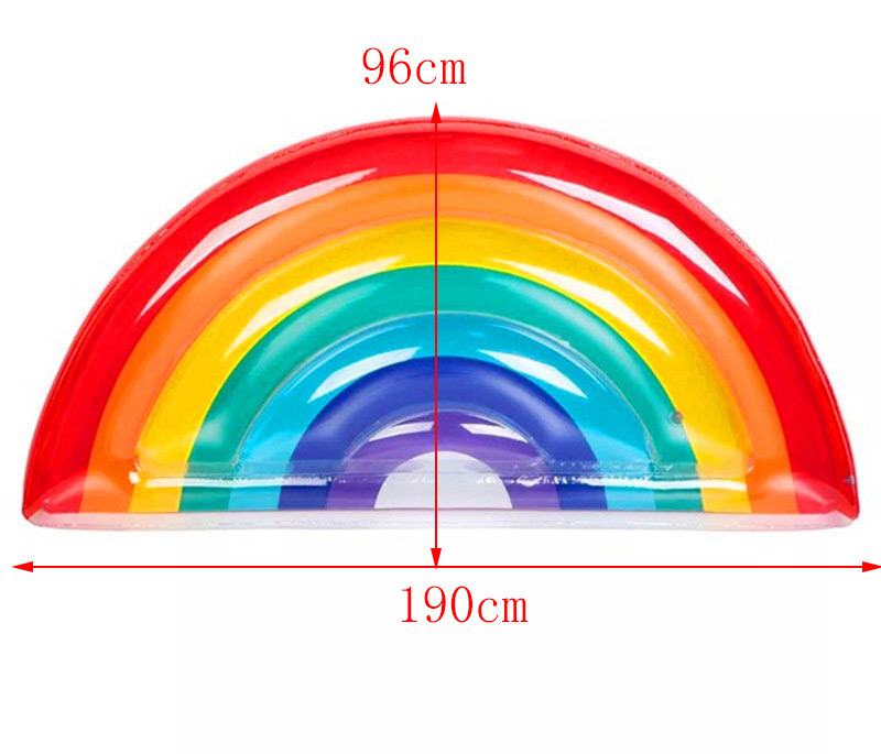 Fashion Multi-color Rainbow Shape Decorated Floating Row,Swim Rings