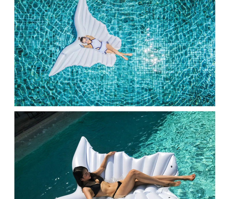 Fashion White Wing Shape Decorated Floating Row,Swim Rings
