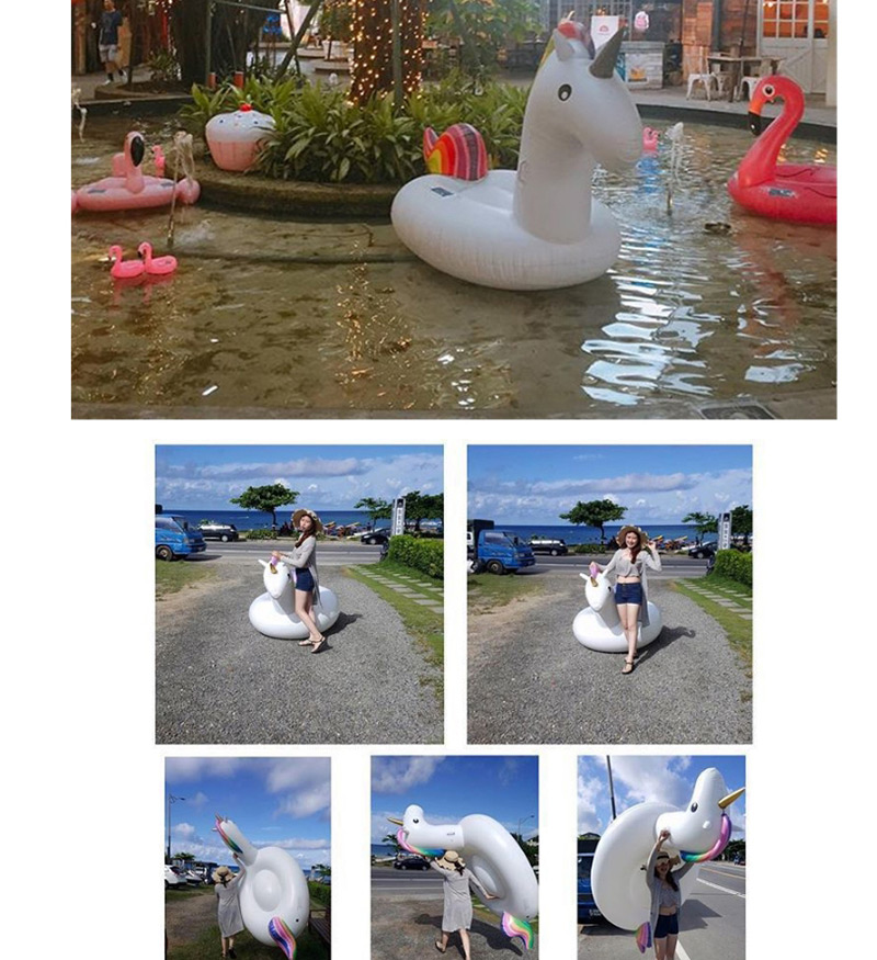Fashion White Swan Shape Decorated Floating Row,Swim Rings