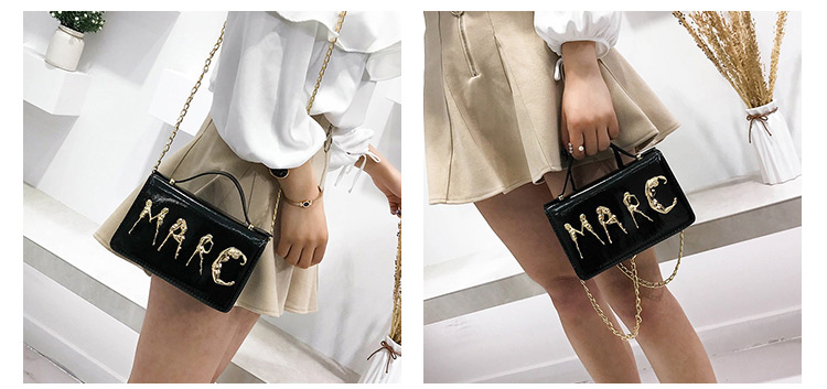 Fashion Beige Letter Shape Decorated Bag,Shoulder bags
