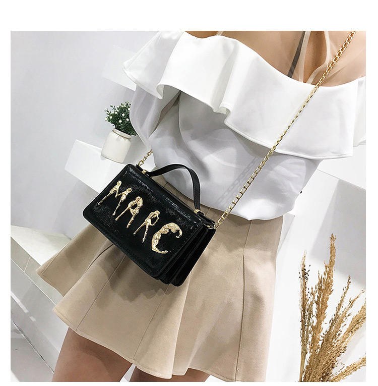 Fashion Black Letter Shape Decorated Bag,Shoulder bags