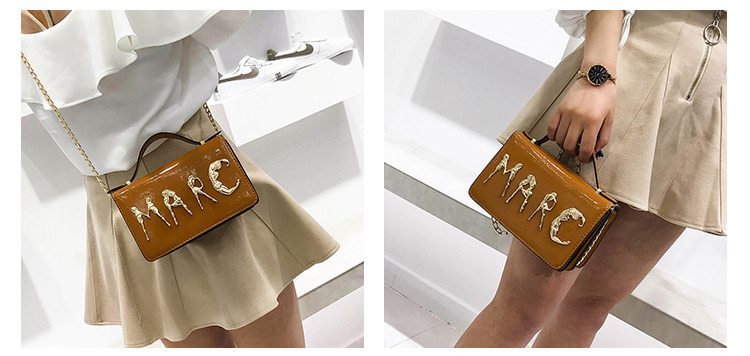 Fashion Beige Letter Shape Decorated Bag,Shoulder bags