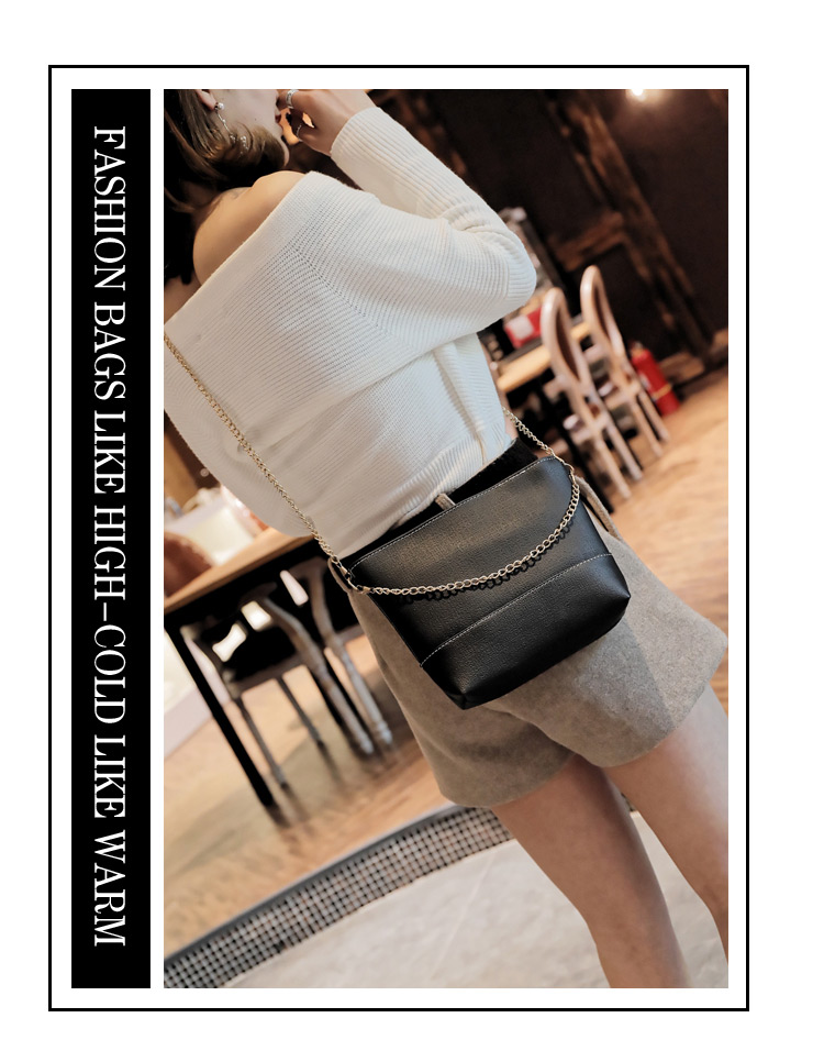 Fashion Gray Color-matching Decorated Bag,Shoulder bags