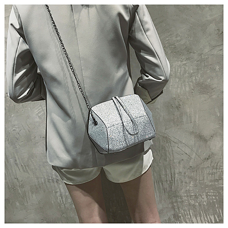 Fashion Khaki Paillette Shape Decorated Bag,Handbags