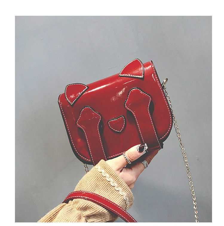 Fashion Red Cat Shape Decorated Bag,Shoulder bags