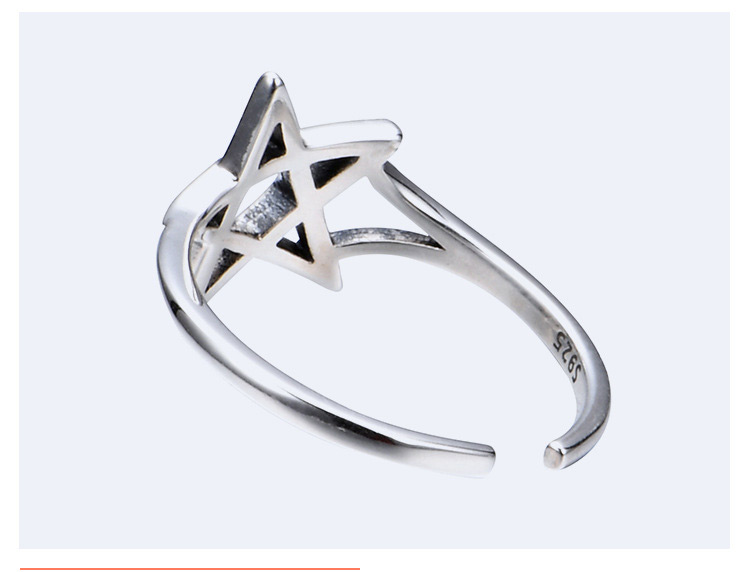 Fashion Silver Color Star Shape Design Pure Color Ring,Fashion Rings