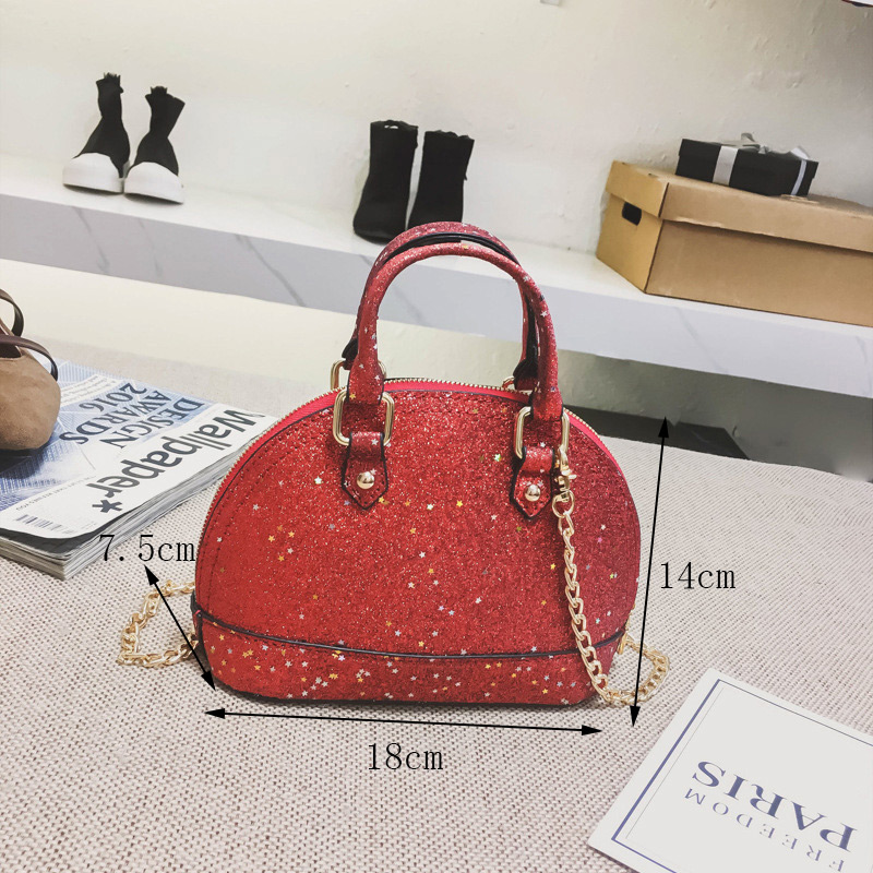 Fashion Red Semicircle Shape Design Bag,Handbags